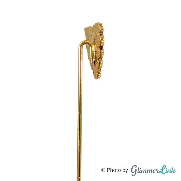 Vintage Grapes Enamel Gold Tone Stick Pin - Picture 7 of 12